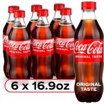 Coca-Cola Classic Soda, 16.9 fl oz Bottles, 6-Pack