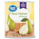 Great Value Canned Pears Halves in Heavy Syrup, 29 oz