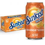 Sunkist Orange Soda, 12 Fl Oz, 12-Pack Cans