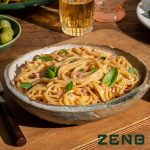 ZENB Plant-Based Spaghetti, Made from 100% Yellow Peas, Gluten-Free, Non-GMO, Vegan, Kosher, 17g Protein & 11g Fiber per Serving, 8 oz Box (Pack of 3)