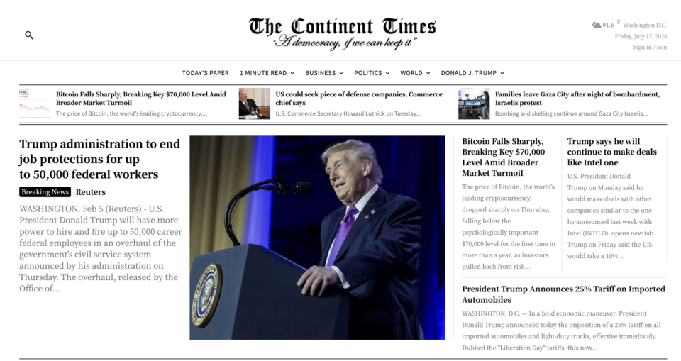 Continent Times News